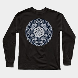 Centered Lace - Dark Long Sleeve T-Shirt